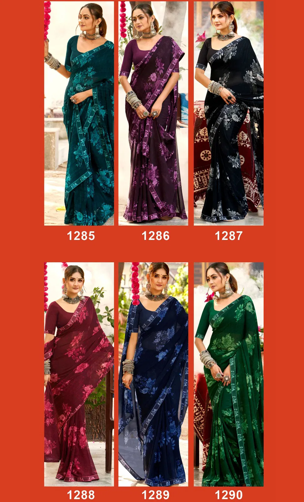 Nimakshi Vol 2 By Vallabhi Georgette Printed Saree Orders In India